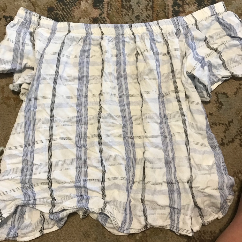 gianni bini off the shoulder top